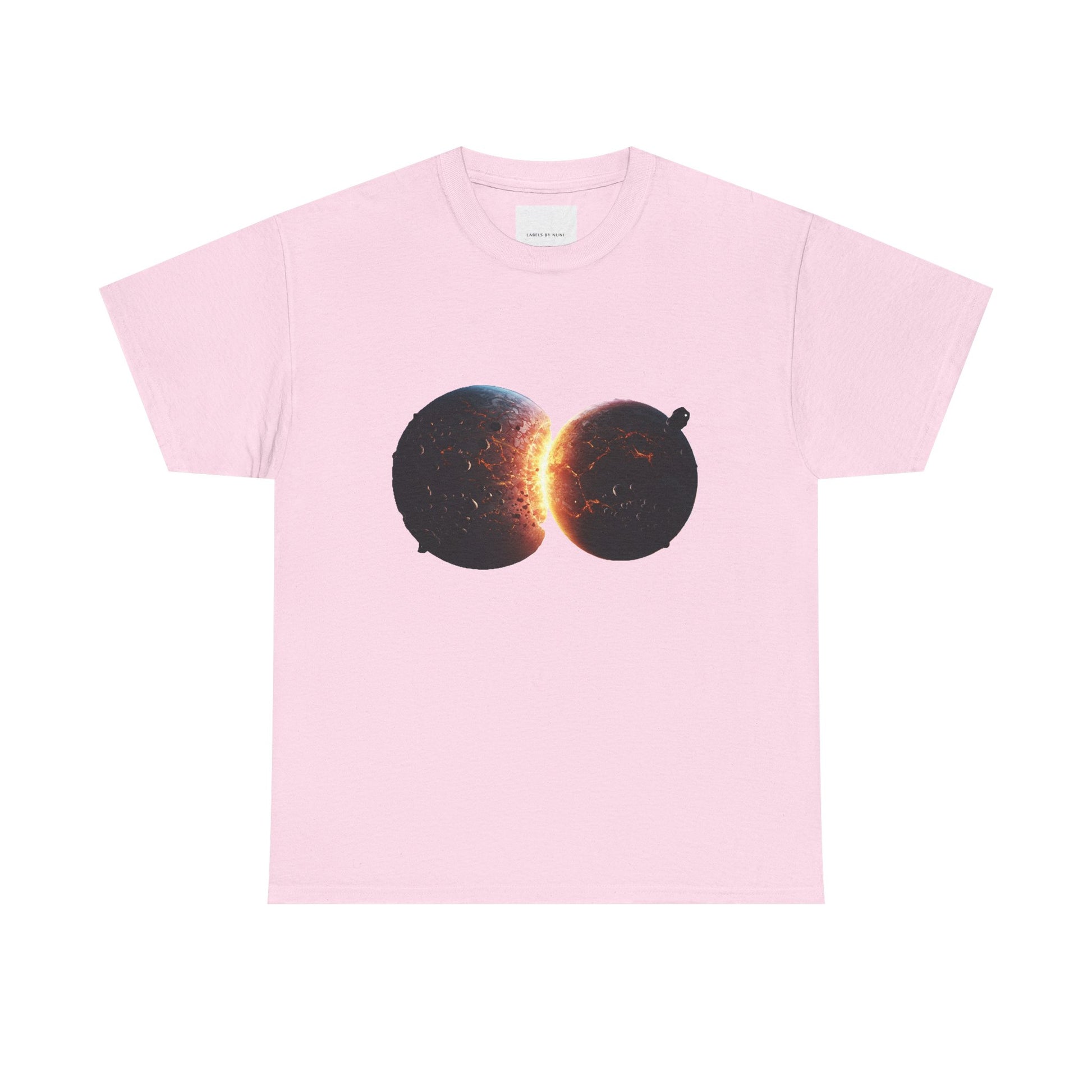 Colliding Planets  Unisex Heavy Cotton Tee
