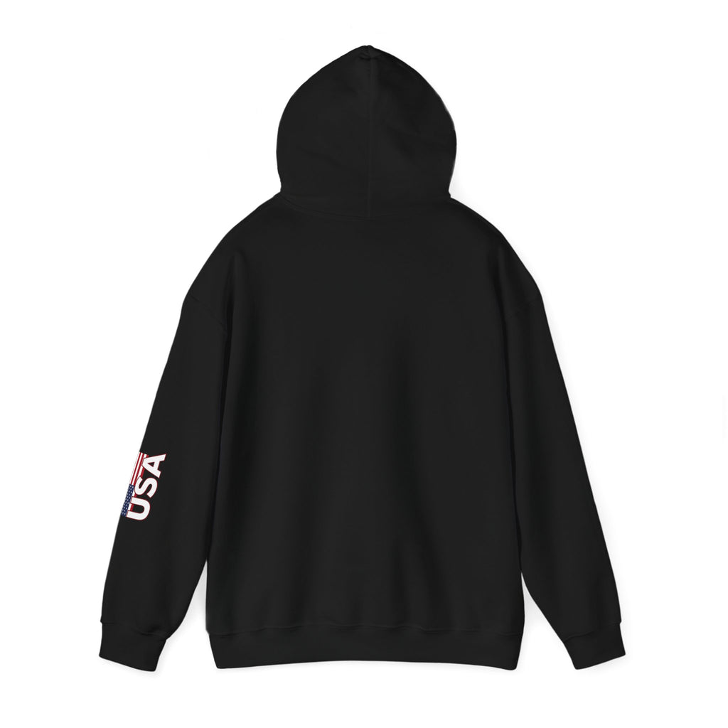 American Flag Military Hoodie Sweatshirt, Patriotic Soldier Gift, Veteran Apparel, Home Of The Free, Unisex Pullover, Patriotic Hooded