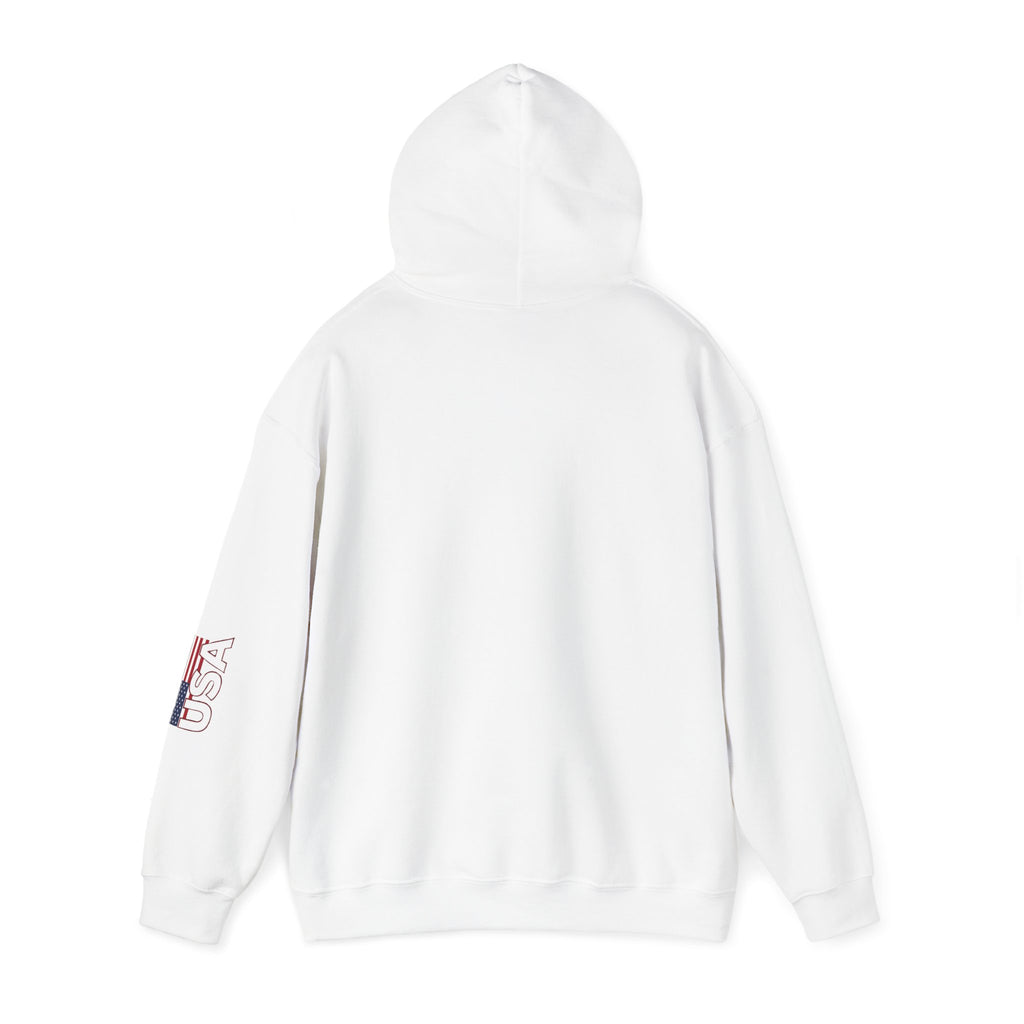 American Flag Military Hoodie Sweatshirt, Patriotic Soldier Gift, Veteran Apparel, Home Of The Free, Unisex Pullover, Patriotic Hooded