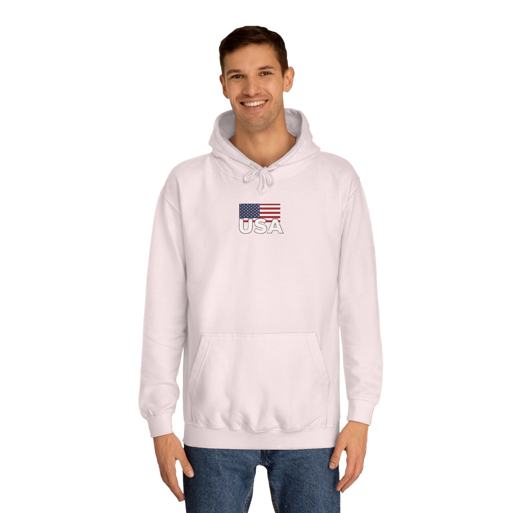 American Eagle with Flames and USA Flag Design