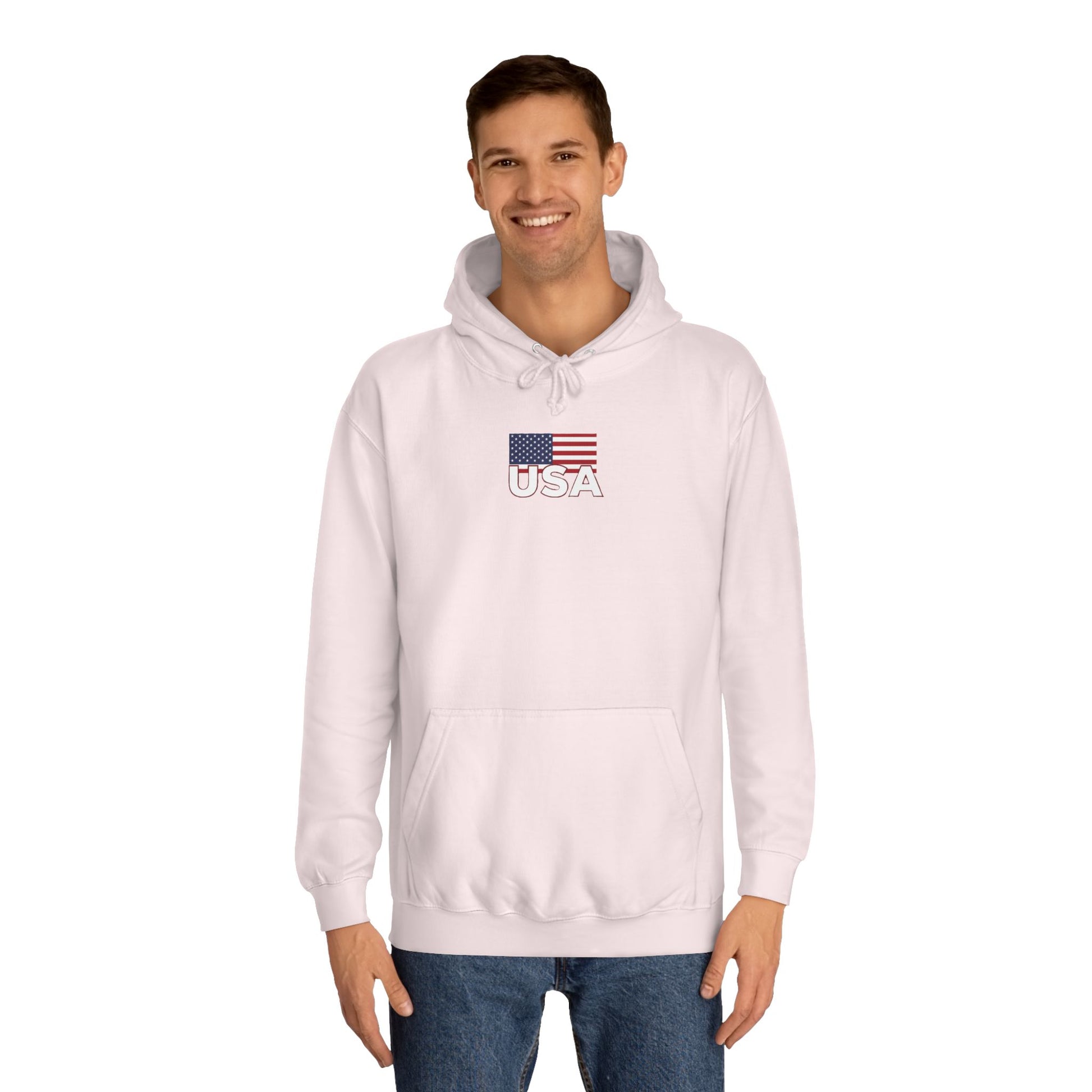 American Eagle with Flames and USA Flag Design
