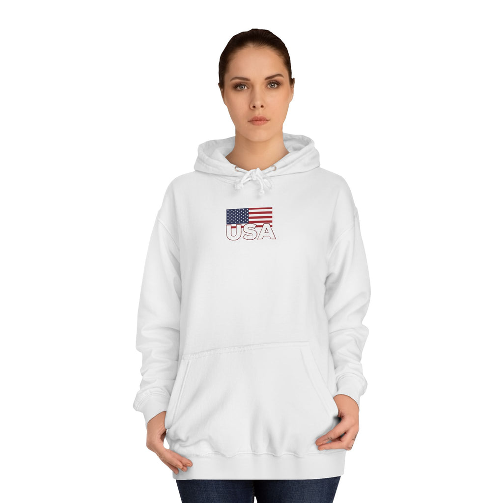 American Eagle with Flames and USA Flag Design