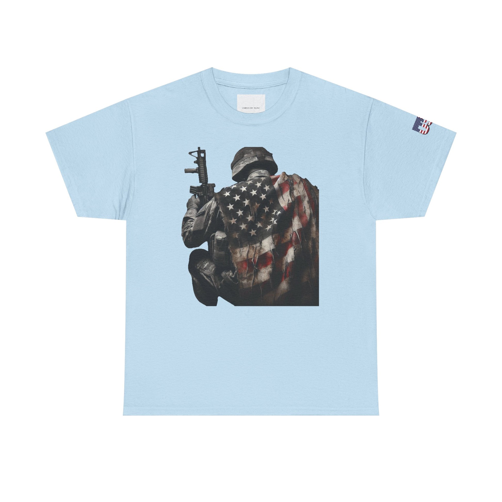 American Soldier Patriotic T-Shirt, USA Flag Tee, Military Veteran Shirt, Patriotic Gift, Veteran Apparel