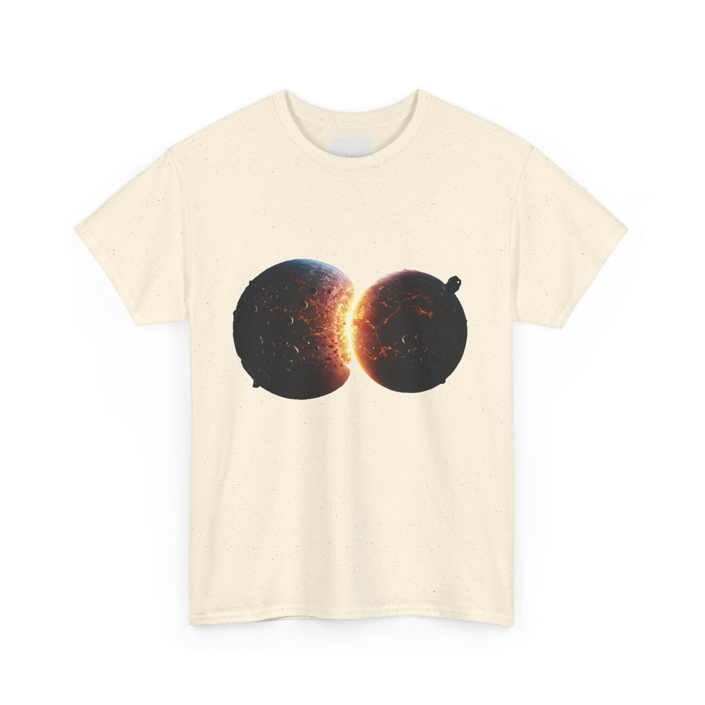 Colliding Planets  Unisex Heavy Cotton Tee