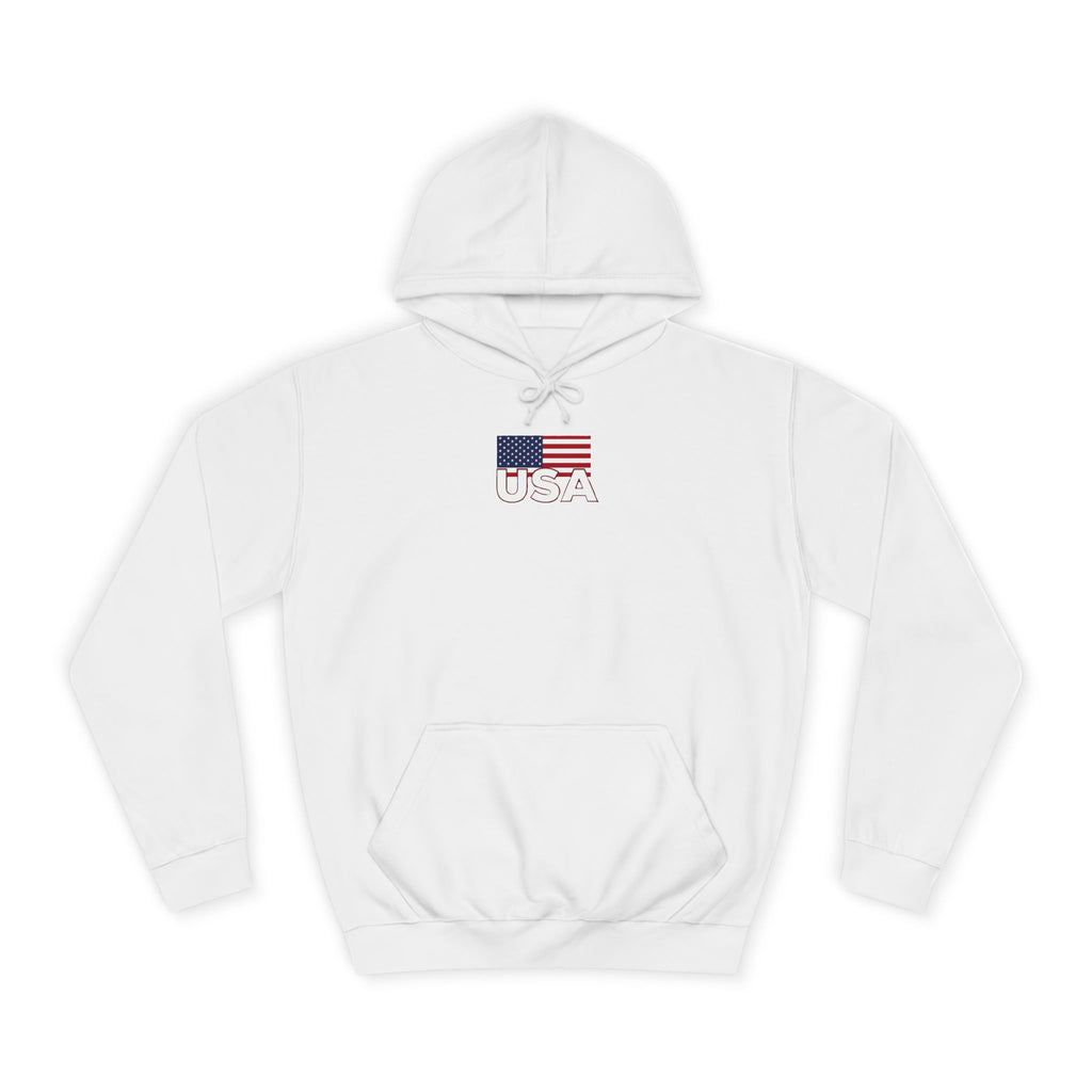 American Eagle with Flames and USA Flag Design