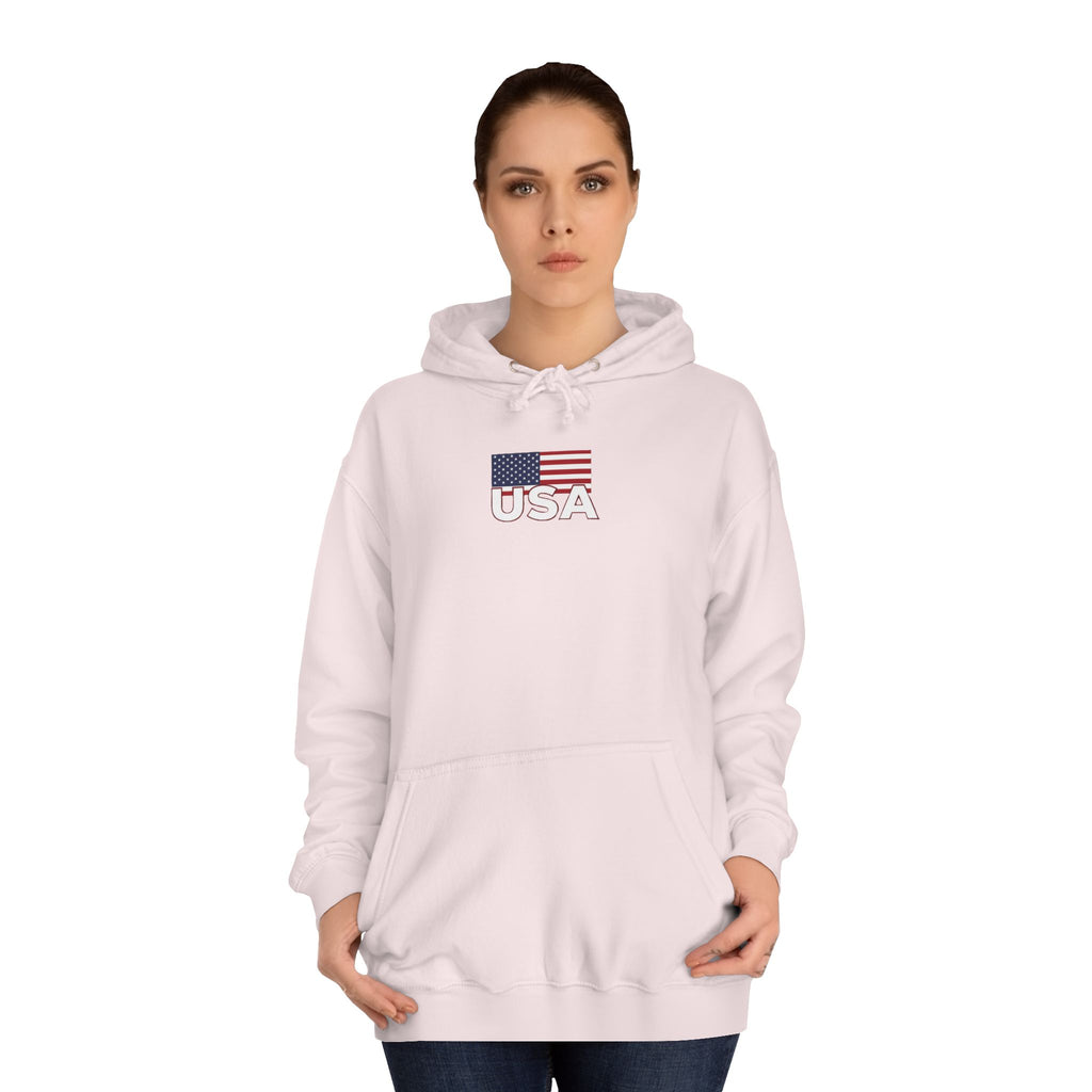American Eagle with Flames and USA Flag Design