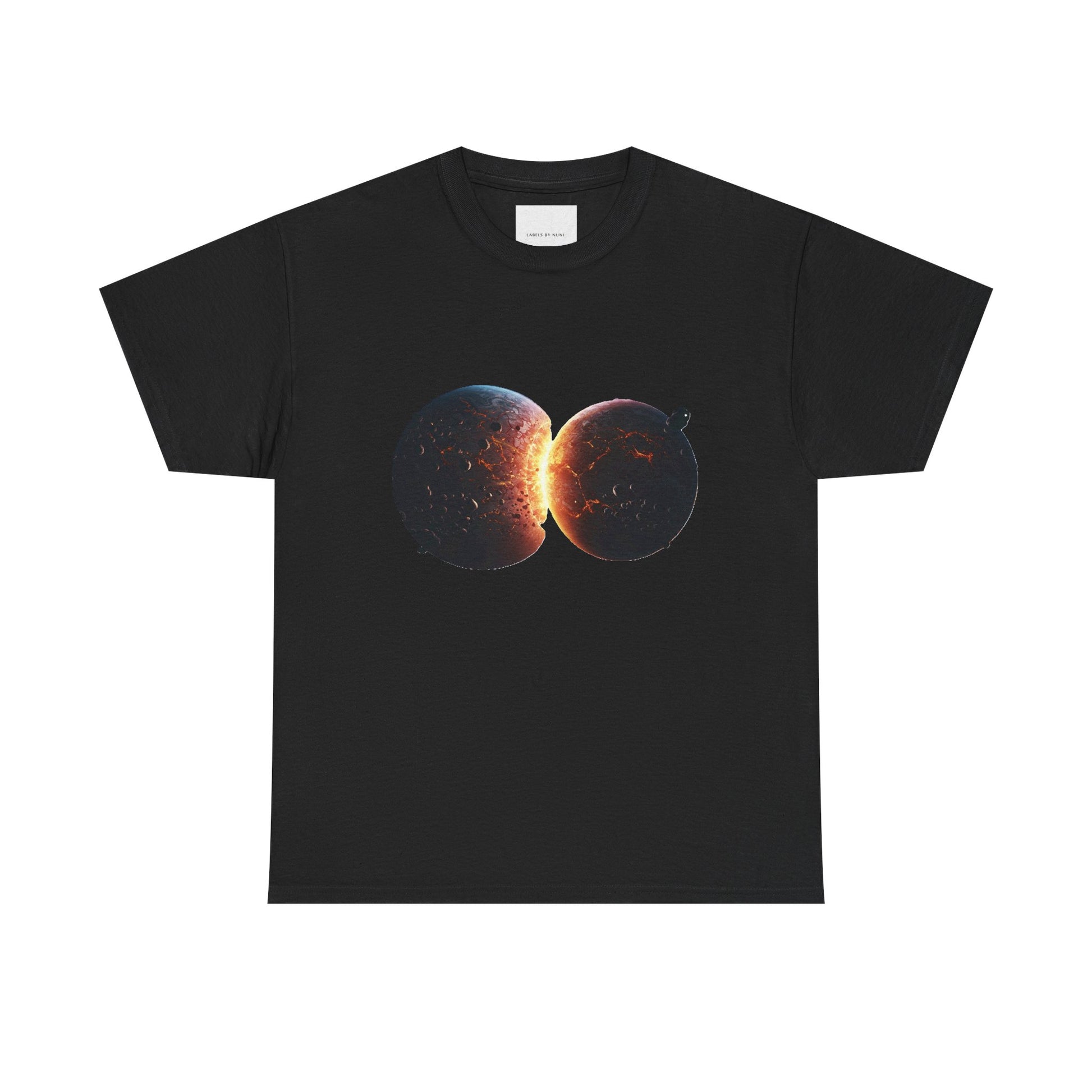 Colliding Planets  Unisex Heavy Cotton Tee