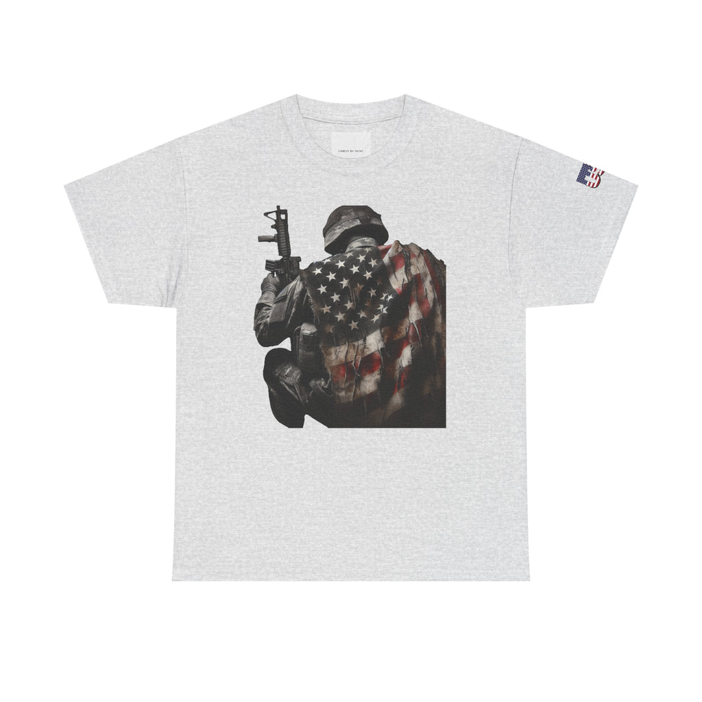 American Soldier Patriotic T-Shirt, USA Flag Tee, Military Veteran Shirt, Patriotic Gift, Veteran Apparel