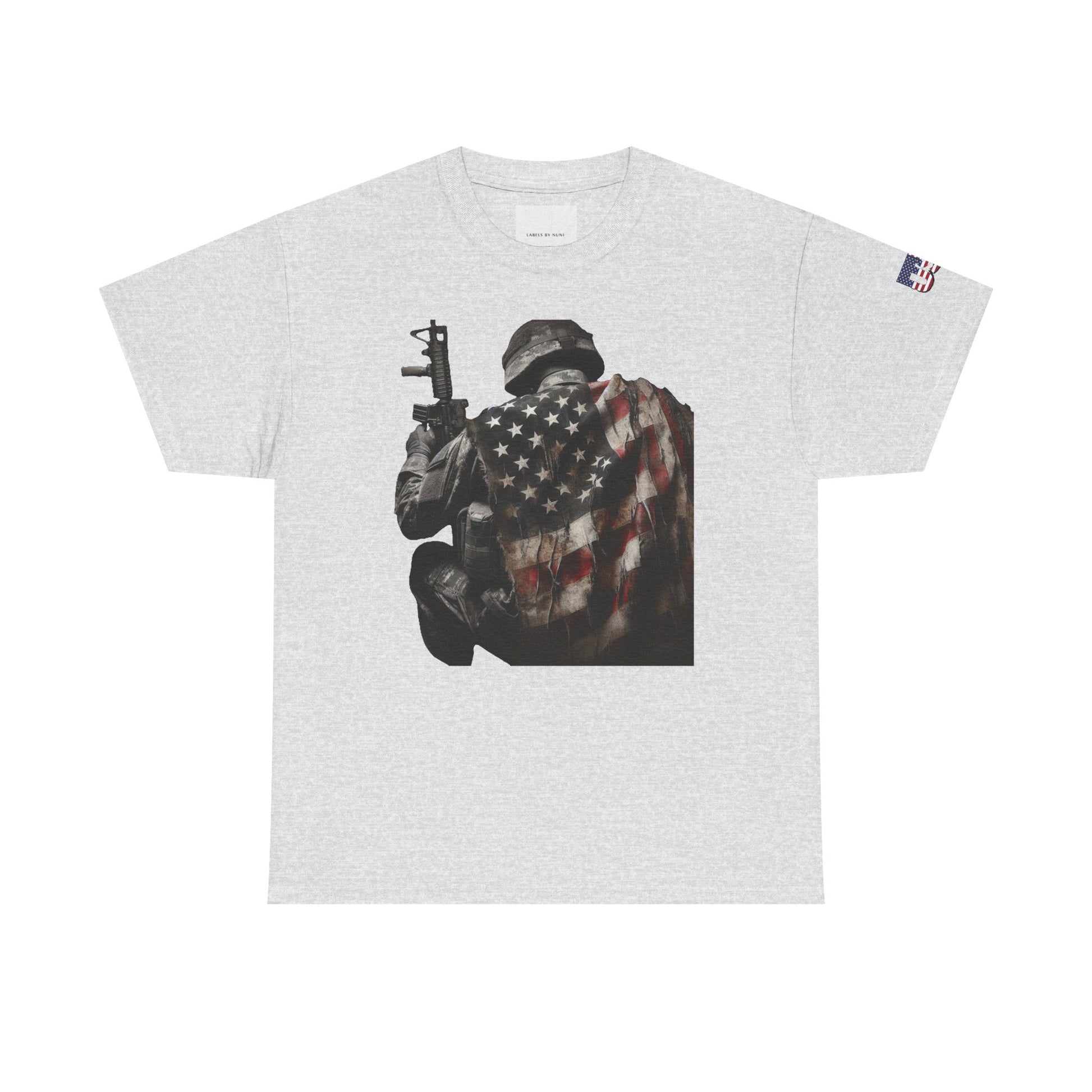 American Soldier Patriotic T-Shirt, USA Flag Tee, Military Veteran Shirt, Patriotic Gift, Veteran Apparel