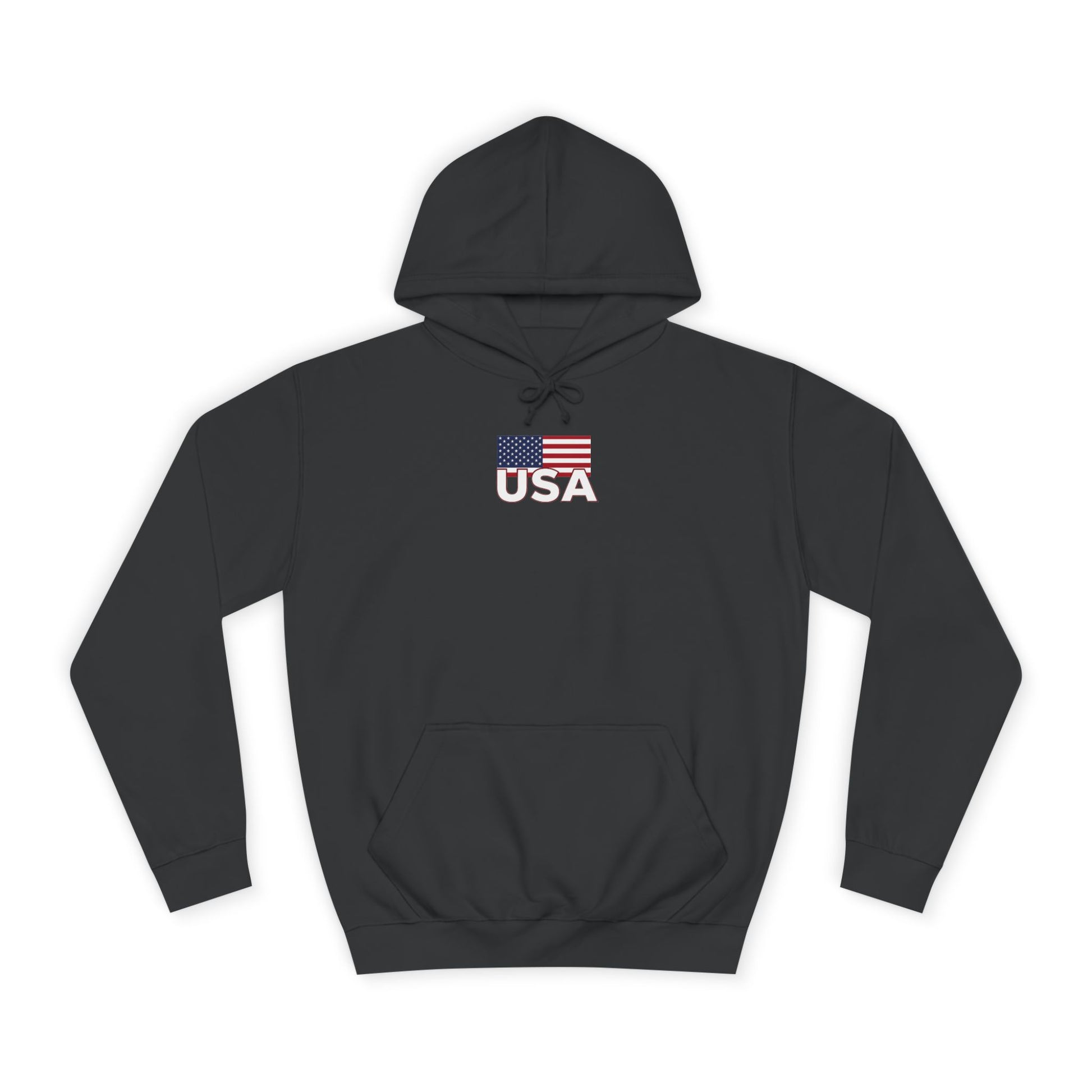 American Eagle with Flames and USA Flag Design