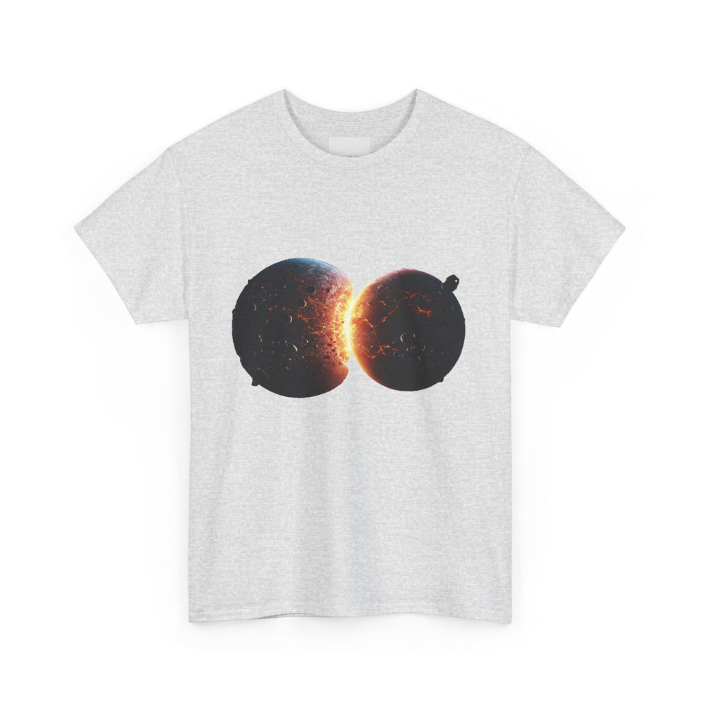 Colliding Planets  Unisex Heavy Cotton Tee