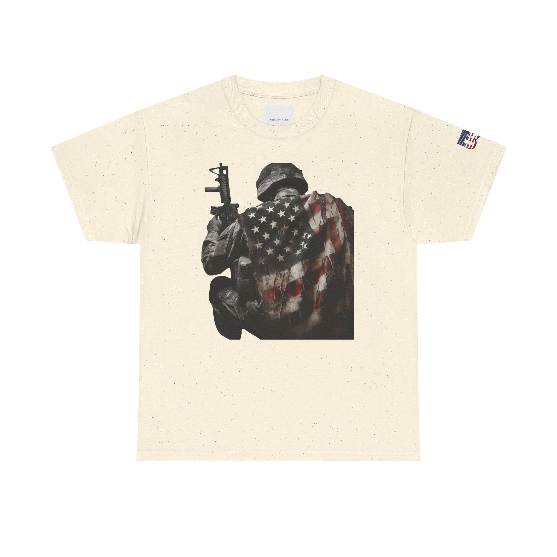 American Soldier Patriotic T-Shirt, USA Flag Tee, Military Veteran Shirt, Patriotic Gift, Veteran Apparel