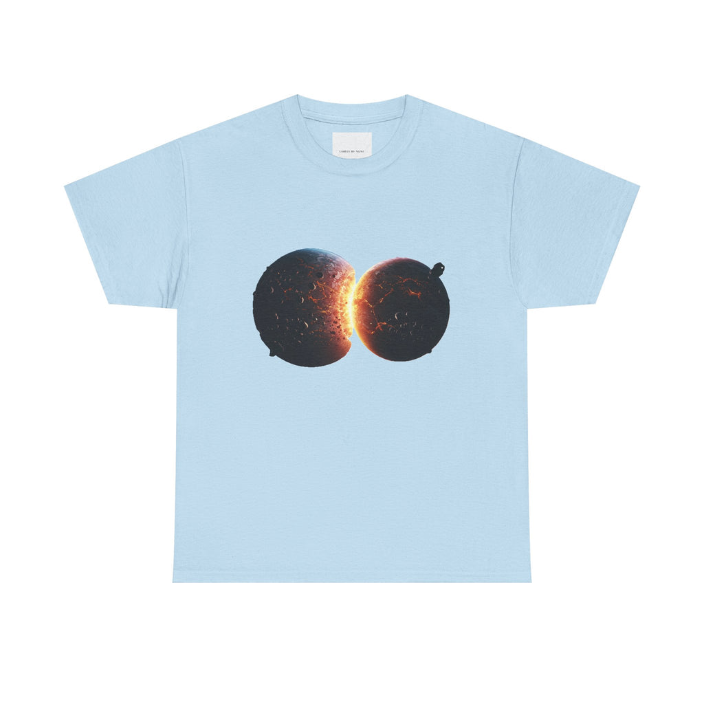 Colliding Planets  Unisex Heavy Cotton Tee