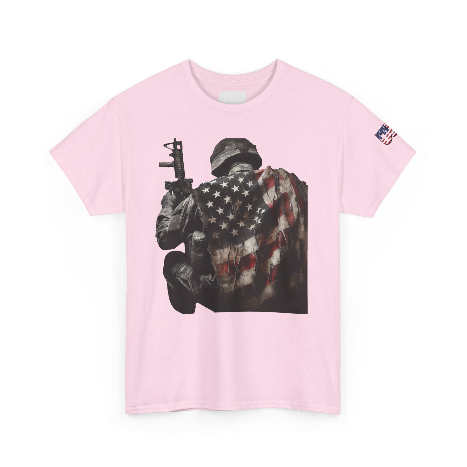 American Soldier Patriotic T-Shirt, USA Flag Tee, Military Veteran Shirt, Patriotic Gift, Veteran Apparel
