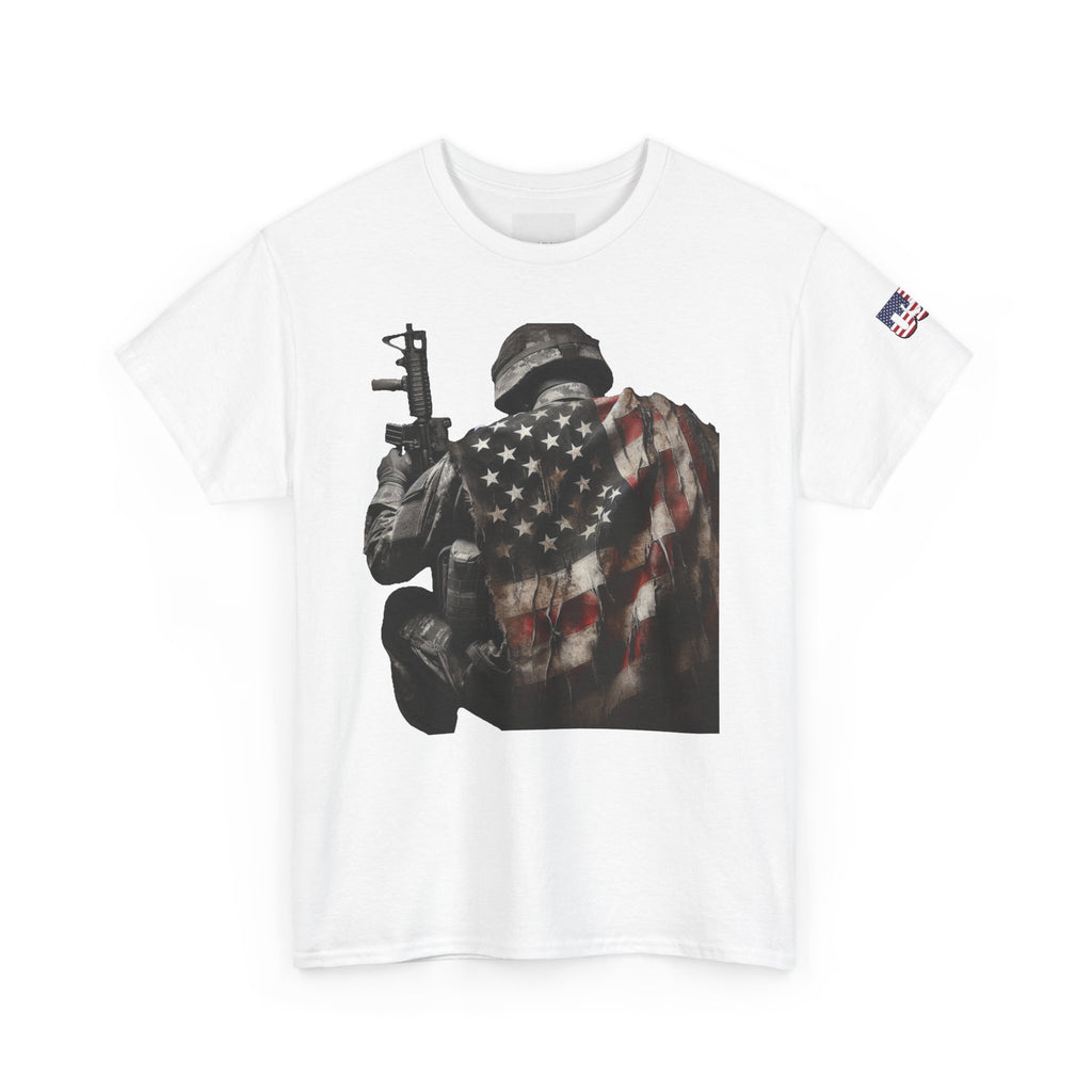 American Soldier Patriotic T-Shirt, USA Flag Tee, Military Veteran Shirt, Patriotic Gift, Veteran Apparel