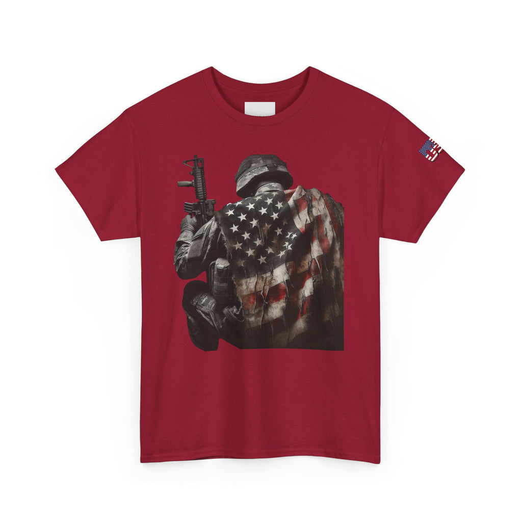 American Soldier Patriotic T-Shirt, USA Flag Tee, Military Veteran Shirt, Patriotic Gift, Veteran Apparel