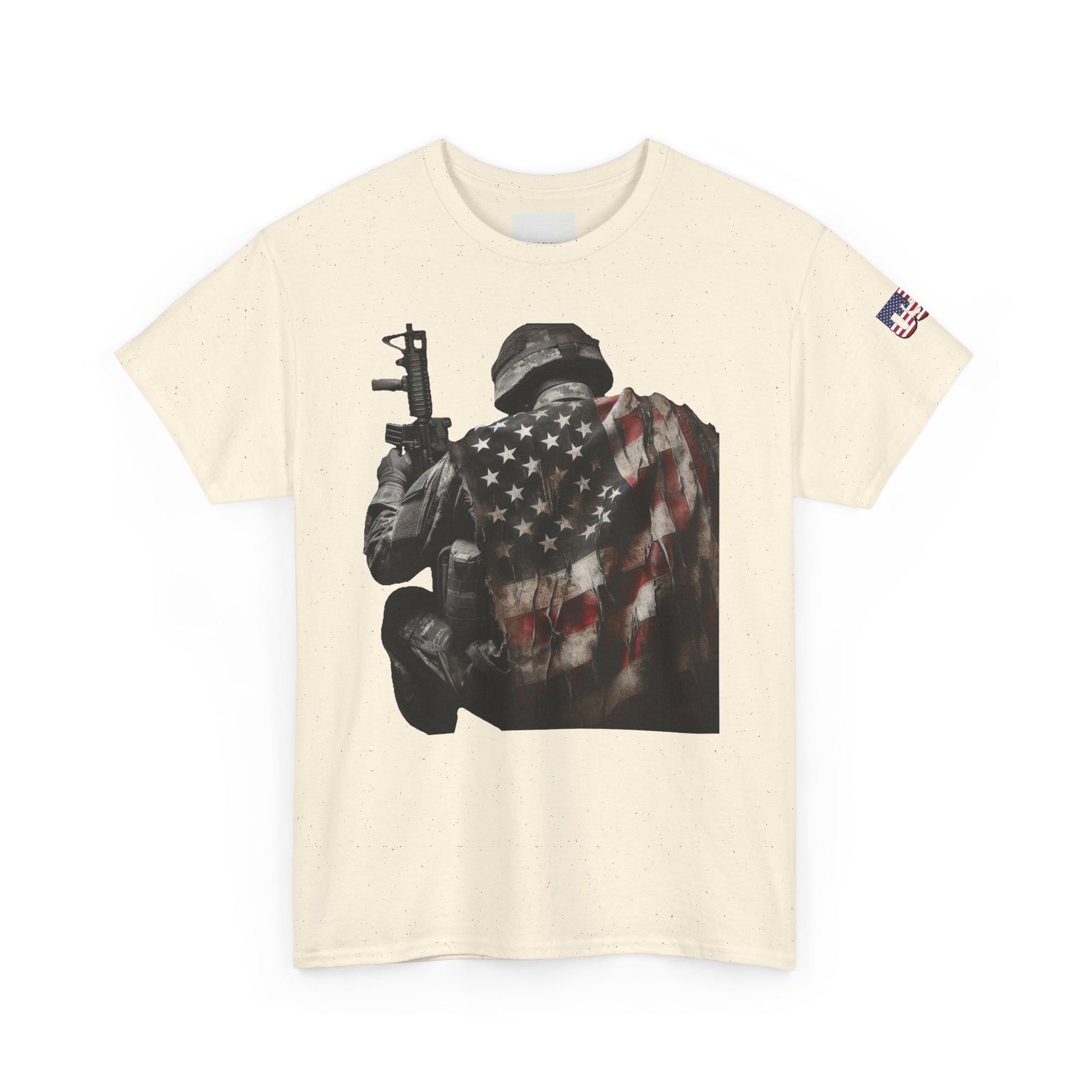 American Soldier Patriotic T-Shirt, USA Flag Tee, Military Veteran Shirt, Patriotic Gift, Veteran Apparel