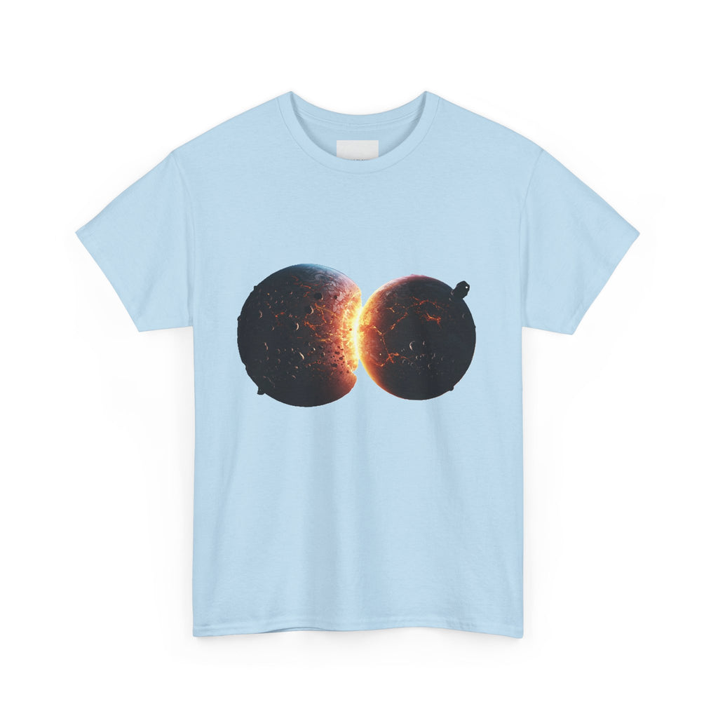 Colliding Planets  Unisex Heavy Cotton Tee