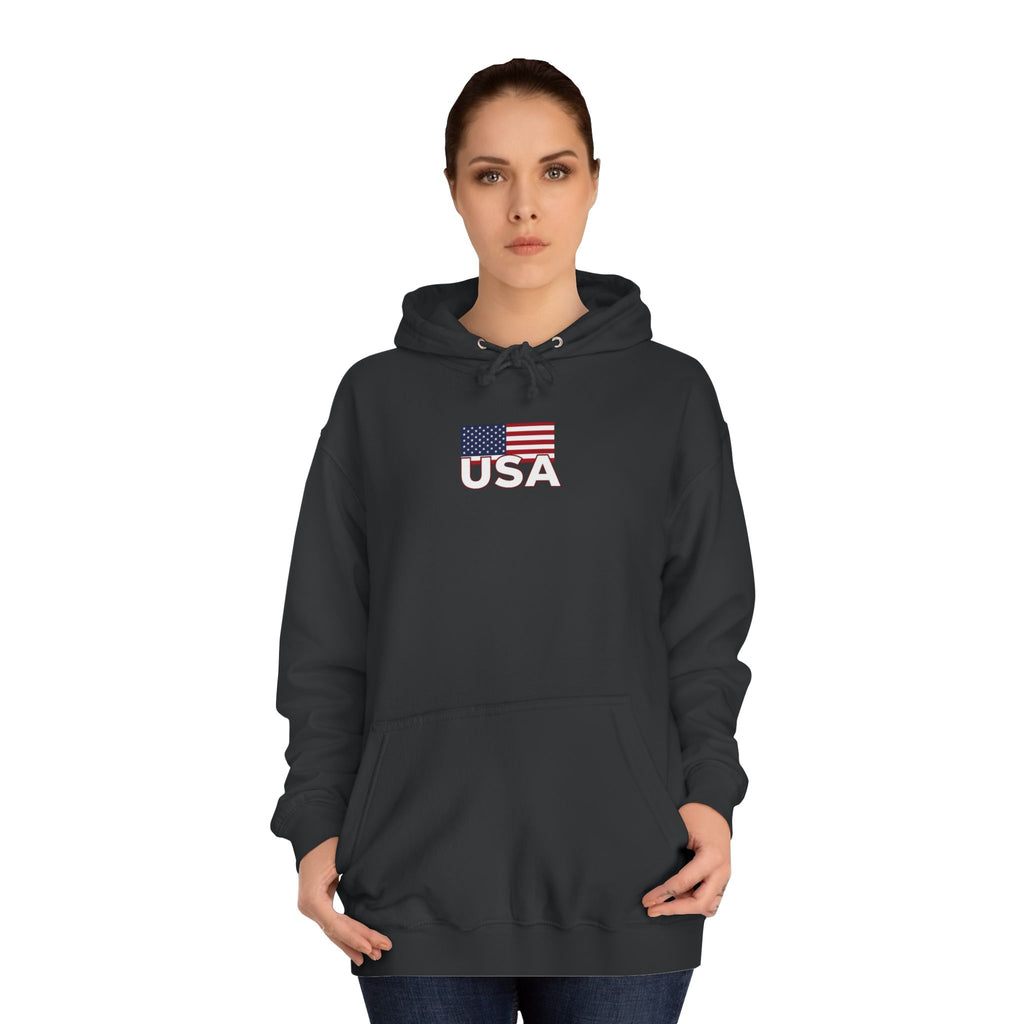 American Eagle with Flames and USA Flag Design