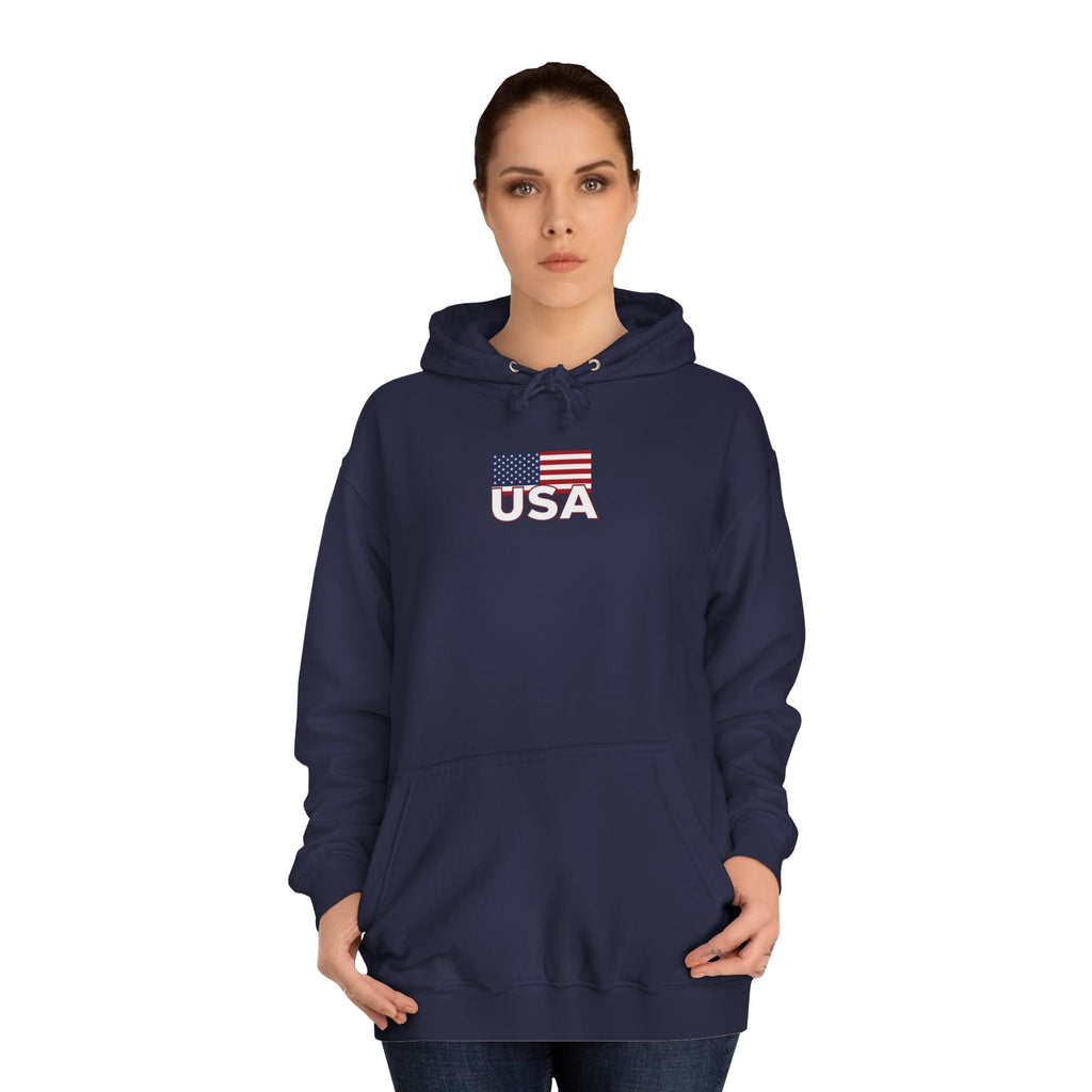American Eagle with Flames and USA Flag Design
