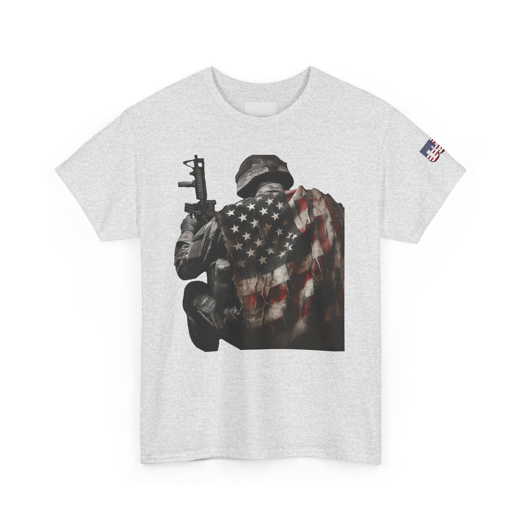 American Soldier Patriotic T-Shirt, USA Flag Tee, Military Veteran Shirt, Patriotic Gift, Veteran Apparel