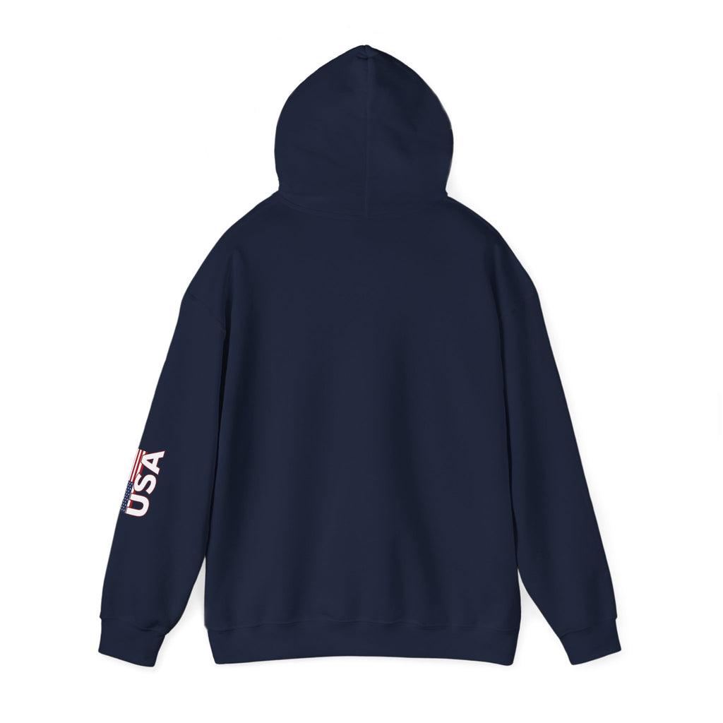 American Flag Military Hoodie Sweatshirt, Patriotic Soldier Gift, Veteran Apparel, Home Of The Free, Unisex Pullover, Patriotic Hooded